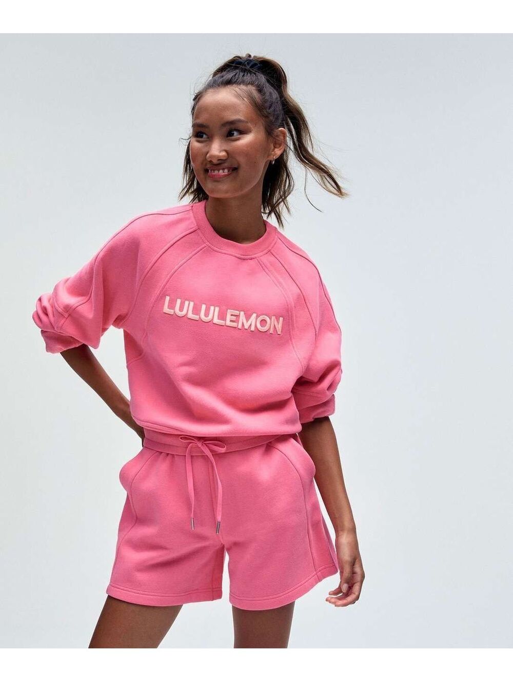 Lululemon Scuba Oversized Pullover *Wordmark Sakura Pink